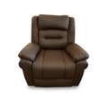ELECTRIC RECLINER CHAIR AIR LEATHER DARK BROWN YF-S8062