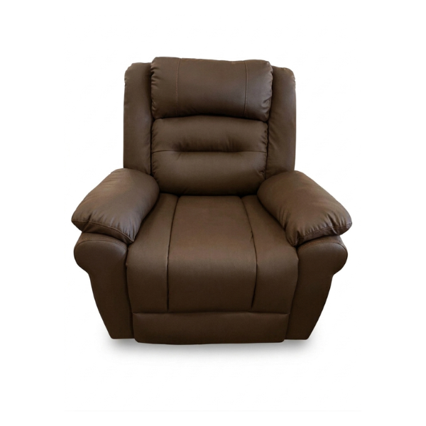 ELECTRIC RECLINER CHAIR AIR LEATHER DARK BROWN YF-S8062