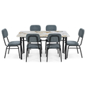 DINING SET 1+6 MDF GHN-DT25332