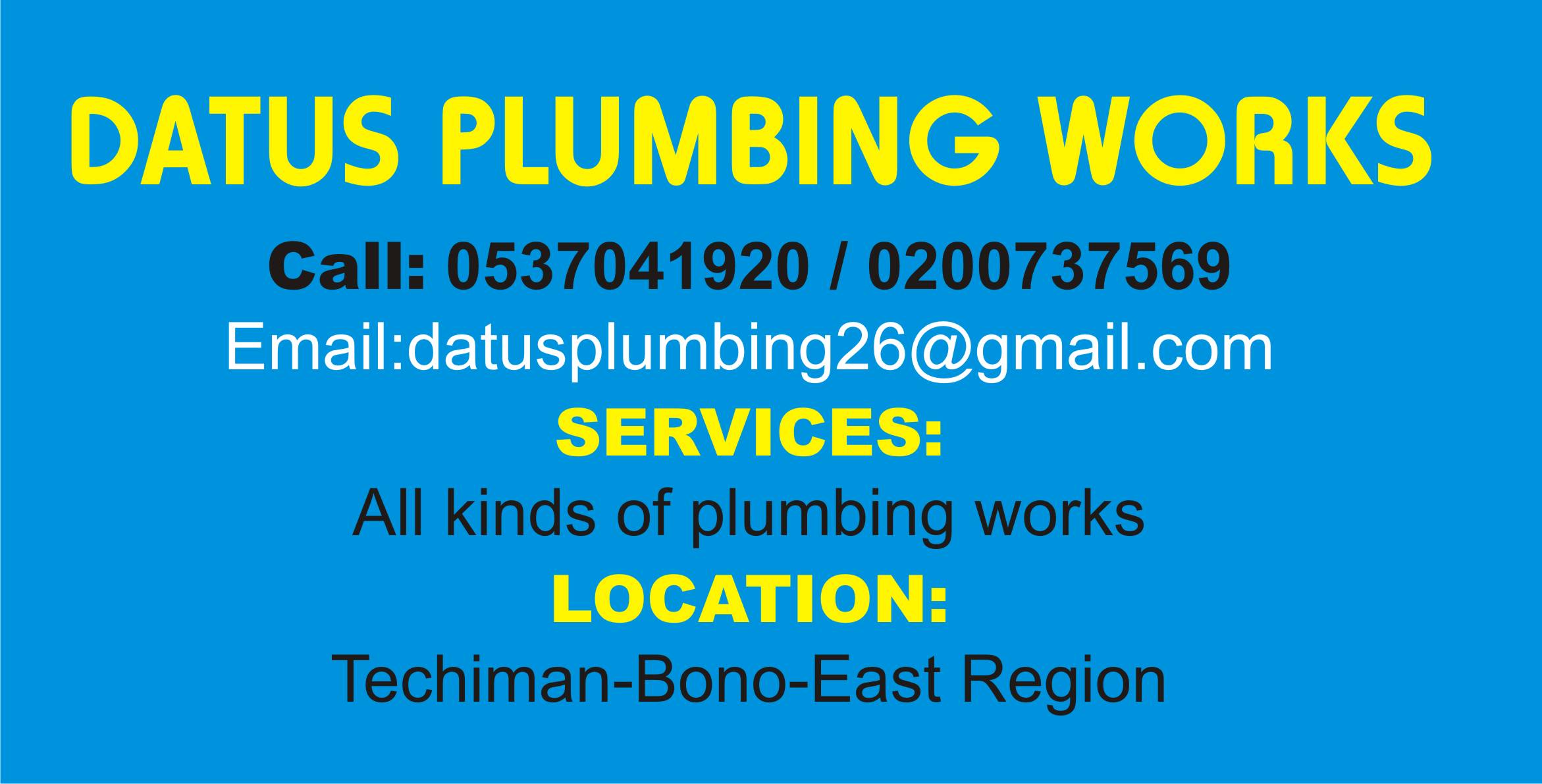 PLUMBER SERVICES
